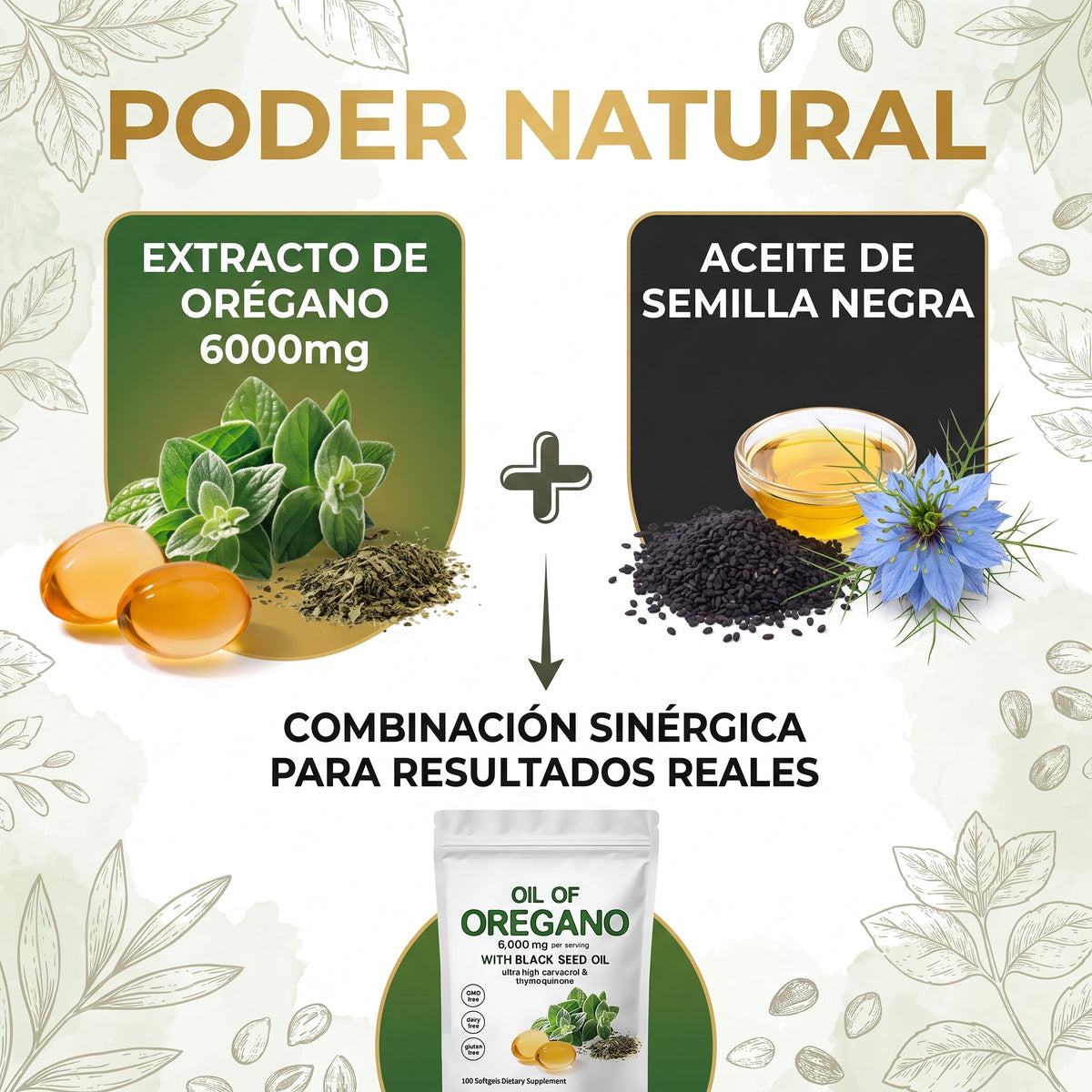Cápsulas de aceite de orégano (60 cápsulas)