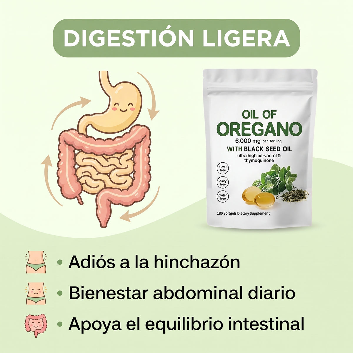 Cápsulas de aceite de orégano (60 cápsulas)