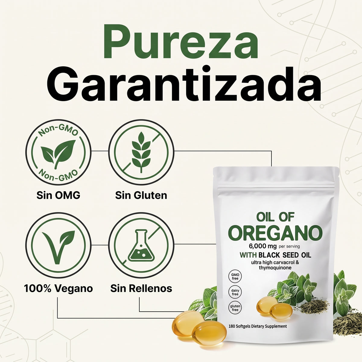 Cápsulas de aceite de orégano (60 cápsulas)